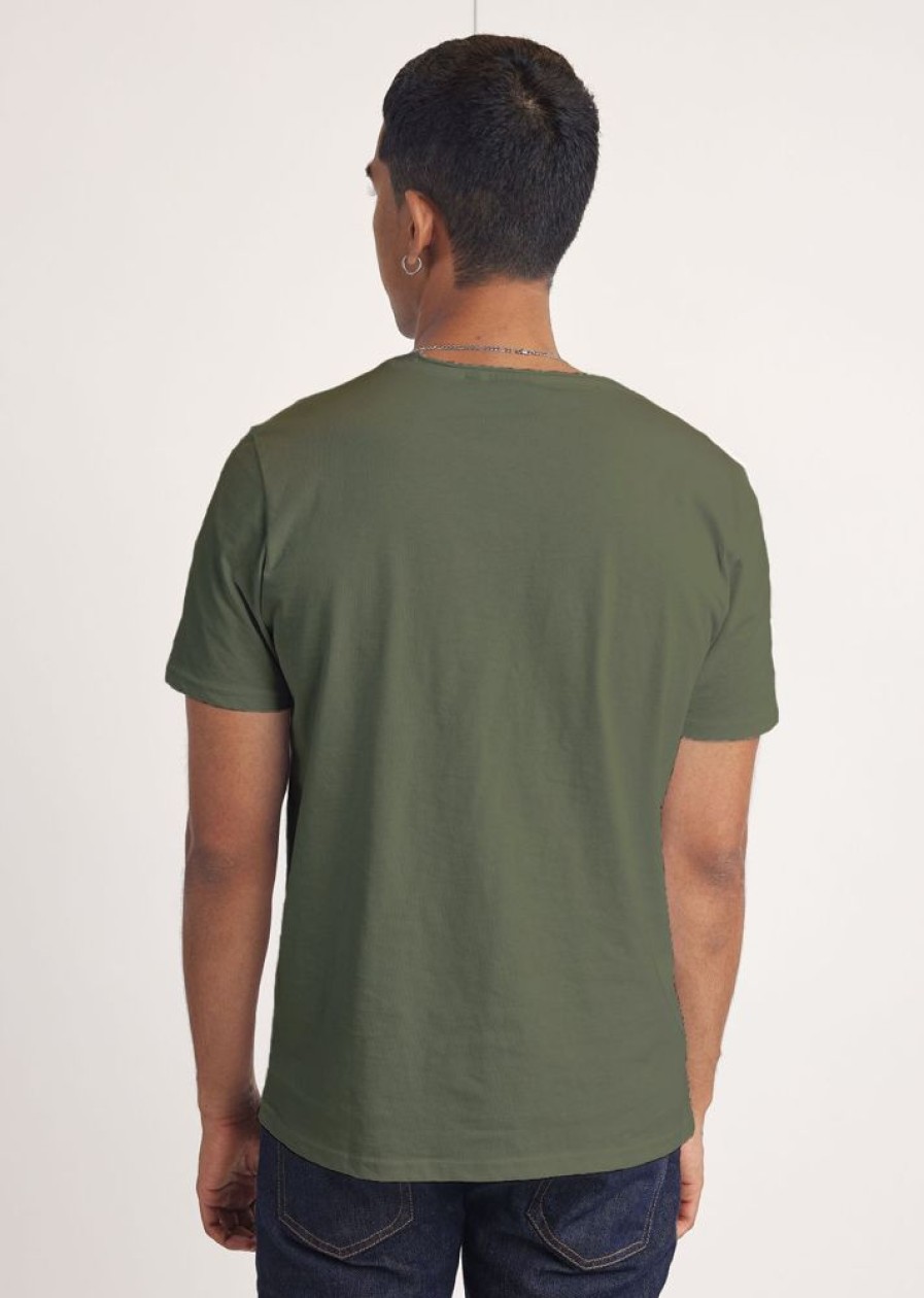 Homme Redskins T-Shirts & Polos | Tshirt Manches Courtes Nathew Aden Khaki