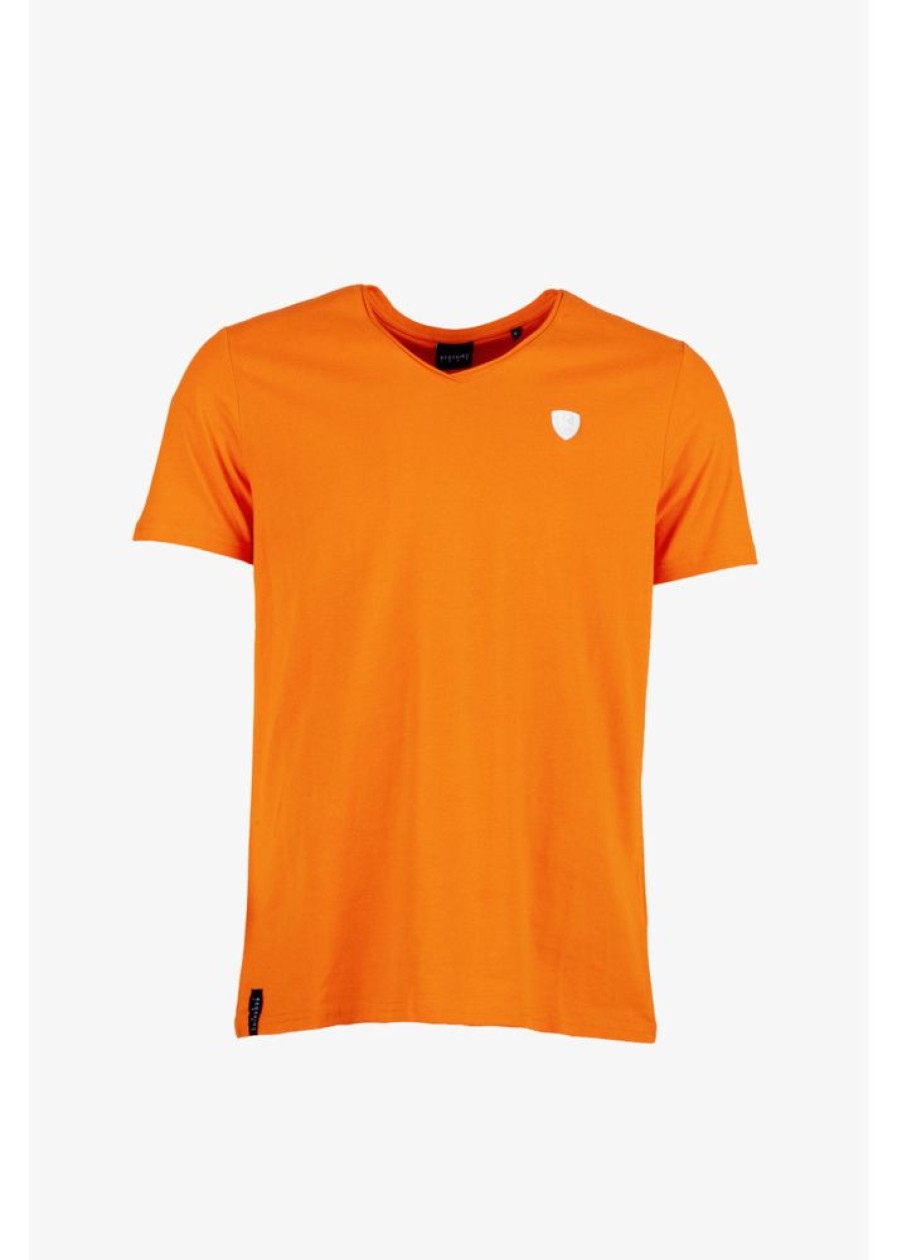 Homme Redskins T-Shirts & Polos | T-Shirt Manches Courtes Nint Aden Orange