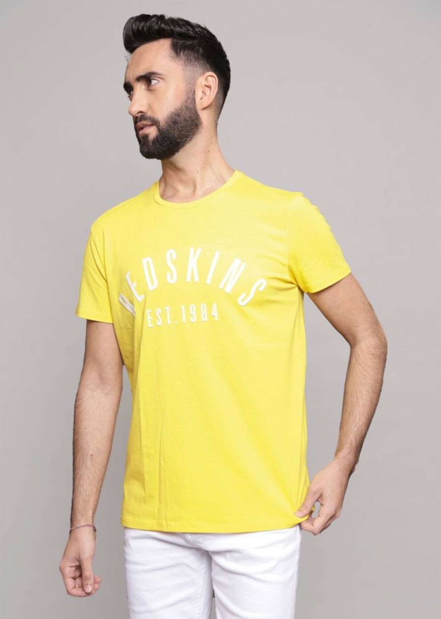 Homme Redskins T-Shirts & Polos | Tshirt Manches Courtes Malcom Calder Yellow