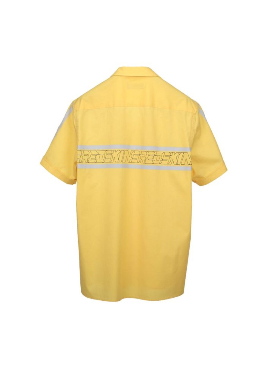 Homme Redskins Chemises | Chemise Manches Courtes Speed Exter Jaune