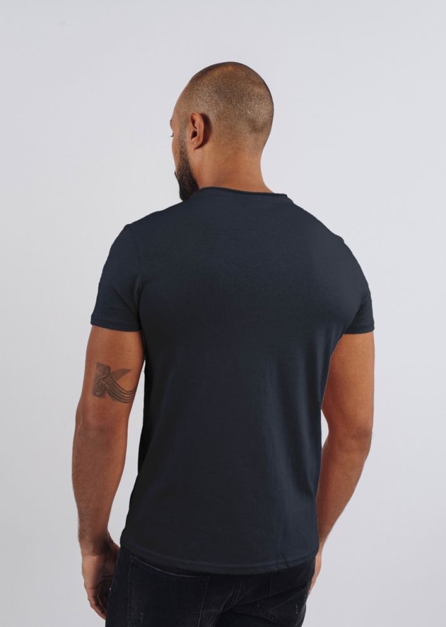 Homme Redskins T-Shirts & Polos | T-Shirt Manches Courtes Nint Aden Dark Navy