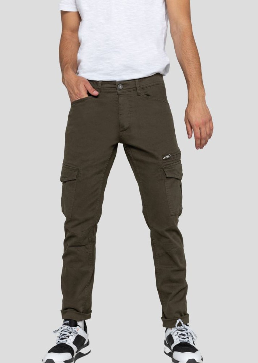 Homme Redskins Jeans & Pantalons | Pantalon Tonvui Mahevan Khaki