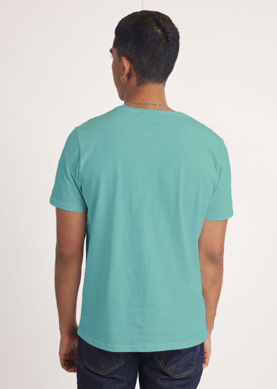 Homme Redskins T-Shirts & Polos | Tshirt Manches Courtes Nathew Aden Cyan