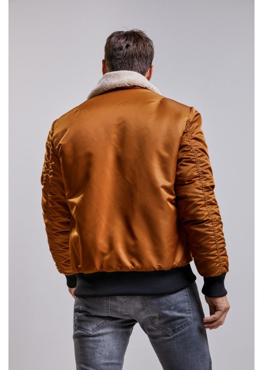 Homme Redskins Blousons & Vestes | Bombers Hermitage Allport Brown