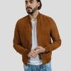 Homme Redskins Blousons & Vestes | Blouson En Cuir Bower3 African Camel