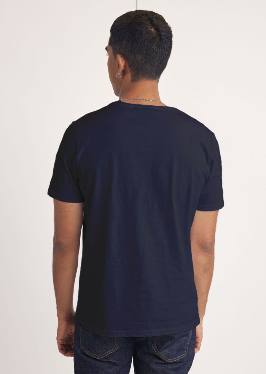 Homme Redskins T-Shirts & Polos | Tshirt Manches Courtes Nathew Aden Dark Navy