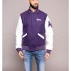 Homme Redskins Blousons & Vestes | Cuir College Michigan Purple