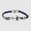 Homme Redskins Bijoux | Bracelet Cordon Ancre Marine