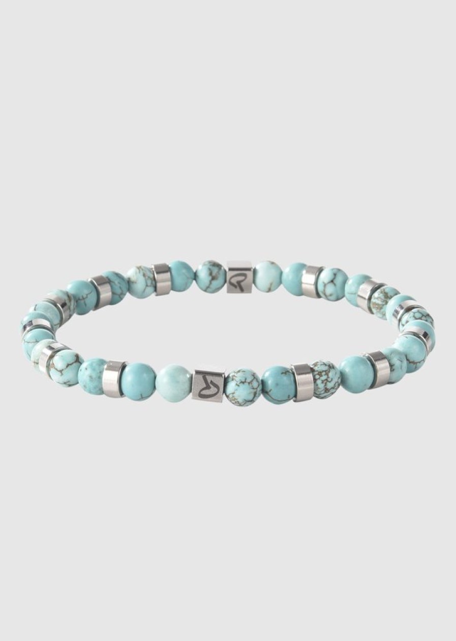 Homme Redskins Bijoux | Bracelet Pierres Naturelles Turquoise