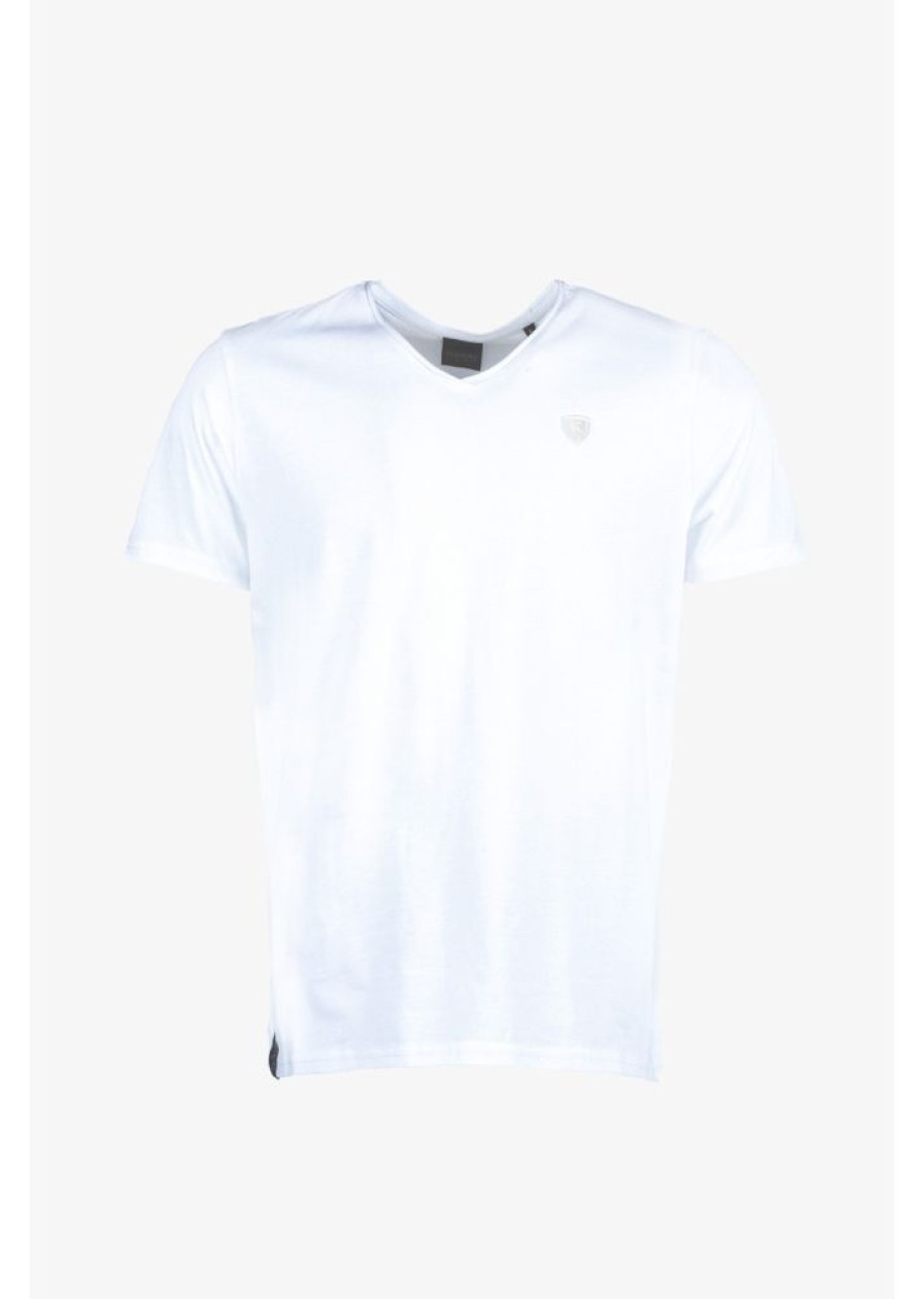 Homme Redskins T-Shirts & Polos | T-Shirt Manches Courtes Nint Aden White