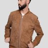 Homme Redskins Blousons & Vestes | Blouson En Cuir Bower 2 African Camel