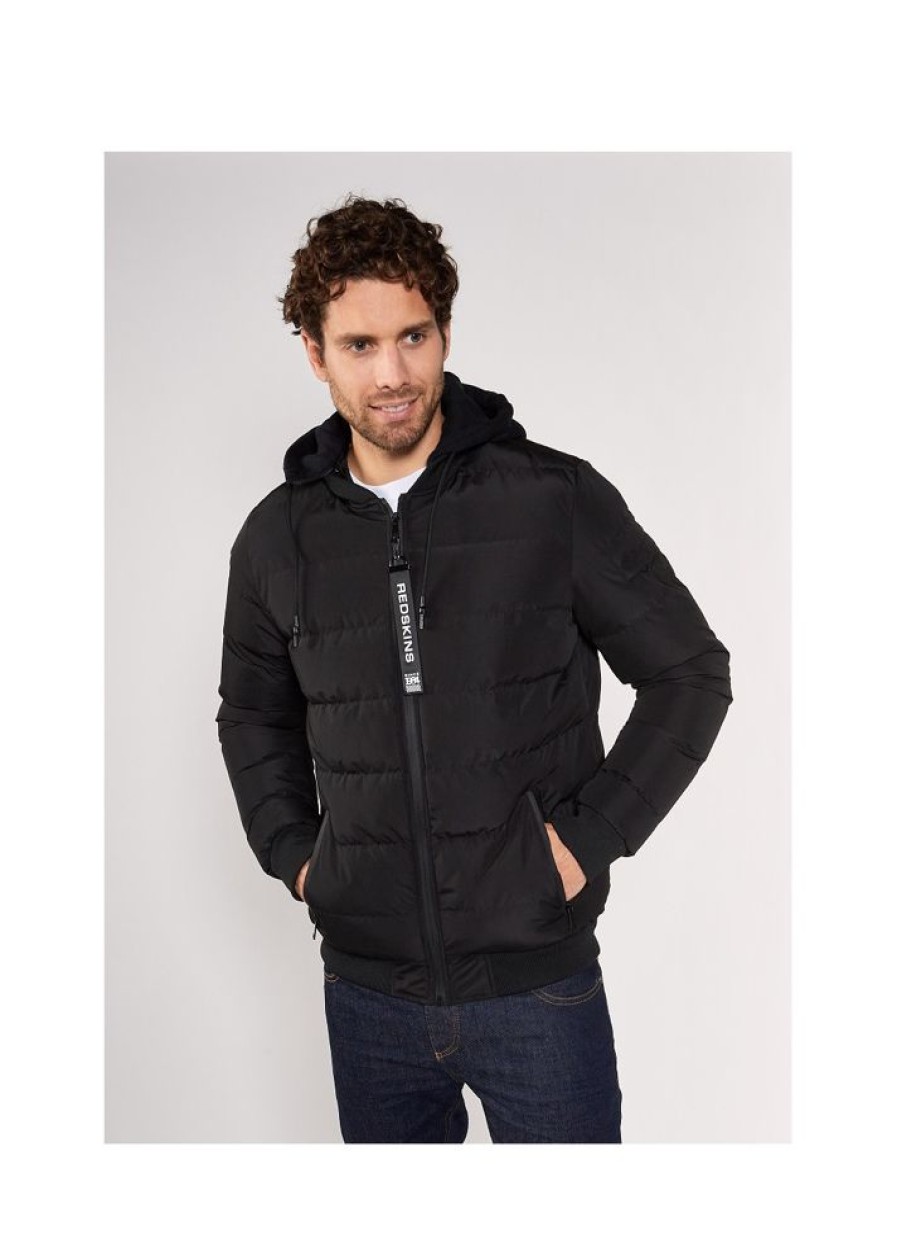 Homme Redskins Doudounes | Doudoune Austin Jacke Black / Vernis Black