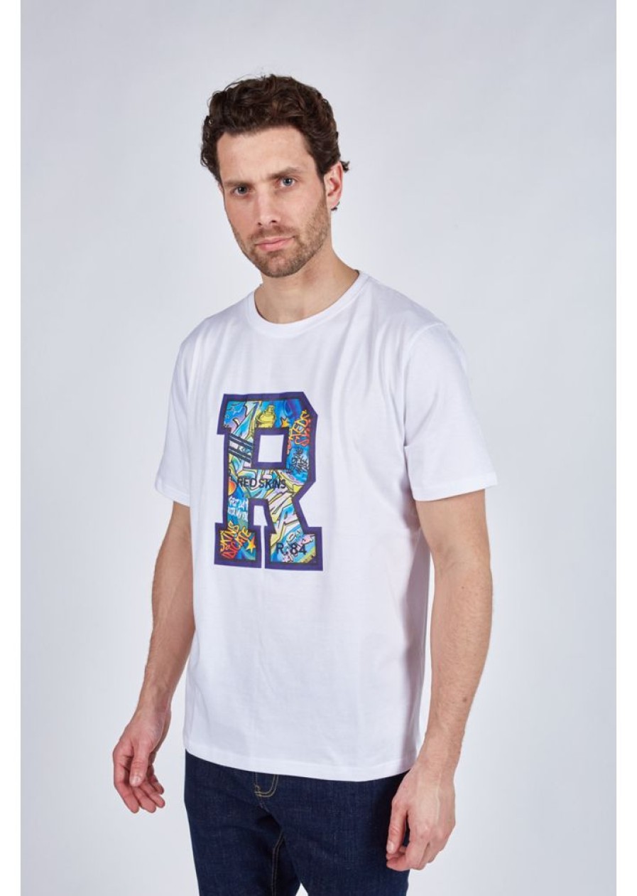 Homme Redskins T-Shirts & Polos | Tshirt Manches Courtes Blaze Yard White