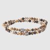 Homme Redskins Bijoux | Bracelet Pierres Naturelles Marron