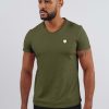 Homme Redskins T-Shirts & Polos | T-Shirt Manches Courtes Nint Aden Khaki