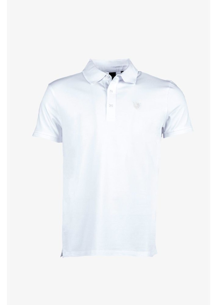 Homme Redskins T-Shirts & Polos | Polo Manches Courtes Cach Calder White