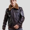 Homme Redskins Blousons & Vestes | Blouson En Cuir Commander Striking Togo