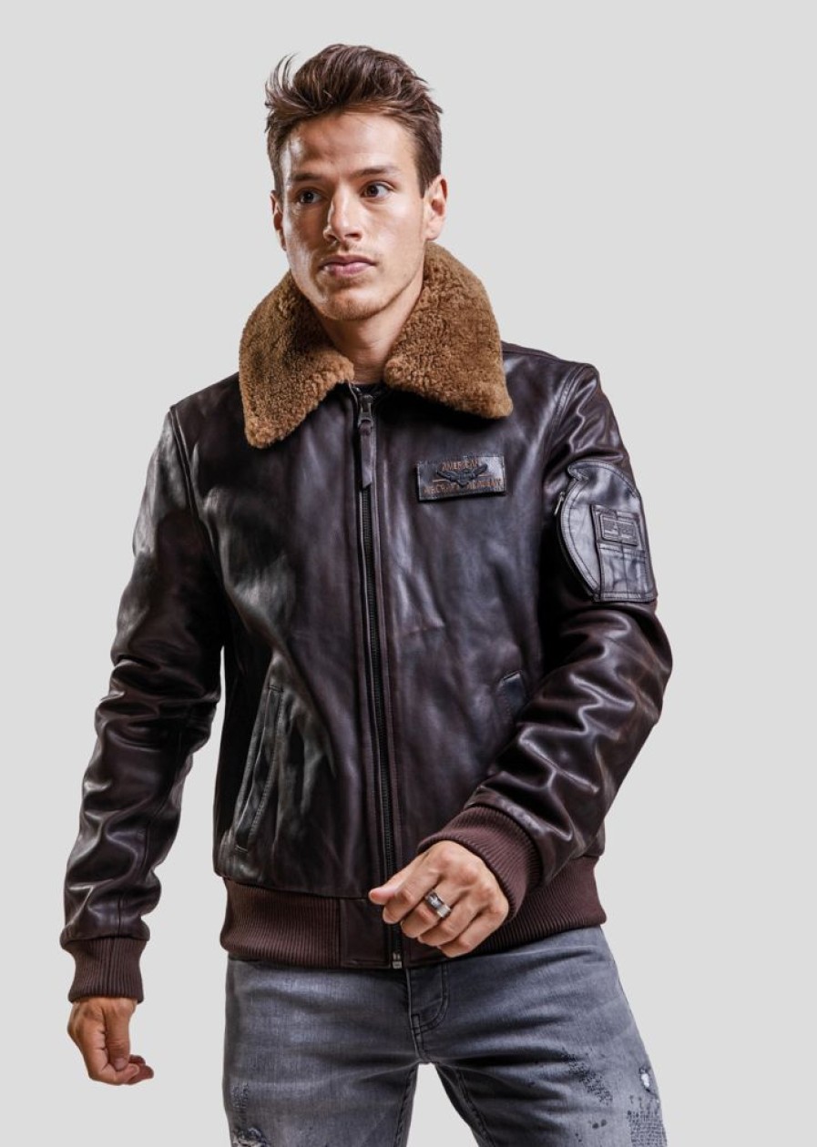 Homme Redskins Blousons & Vestes | Blouson En Cuir Commander Striking Togo