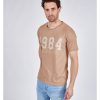 Homme Redskins T-Shirts & Polos | Tshirt Manches Courtes Duly Slubb Taupe