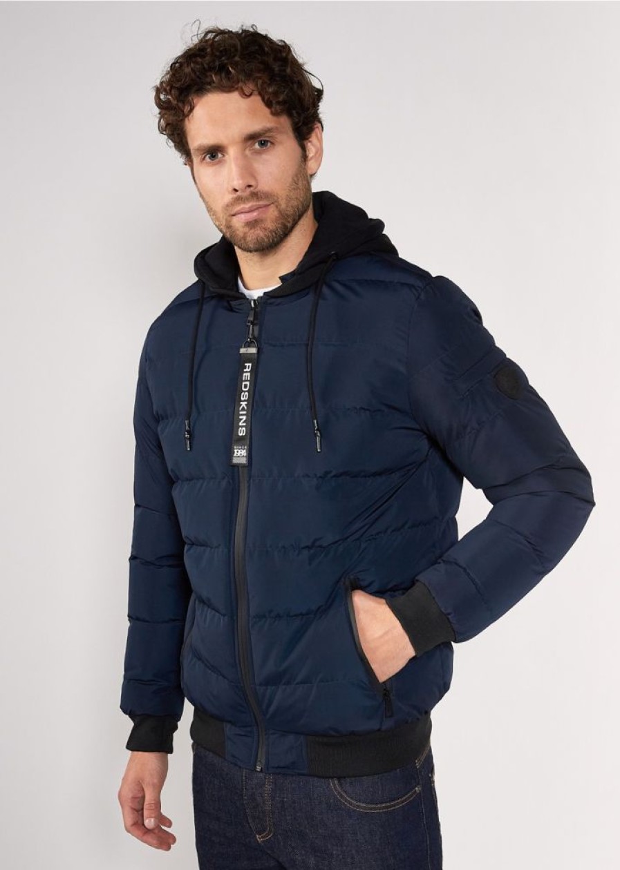 Homme Redskins Doudounes | Doudoune Austin Jacke Navy Blue