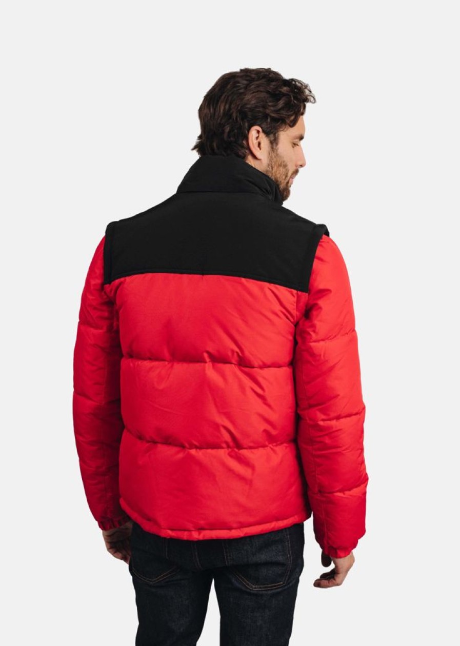 Homme Redskins Blousons & Vestes | Doudoune Puffer Hype Red / Noir