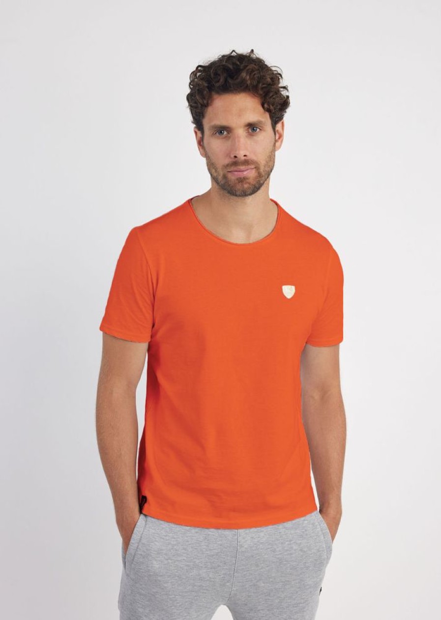 Homme Redskins T-Shirts & Polos | Tshirt Manches Courtes Nathew Aden Orange