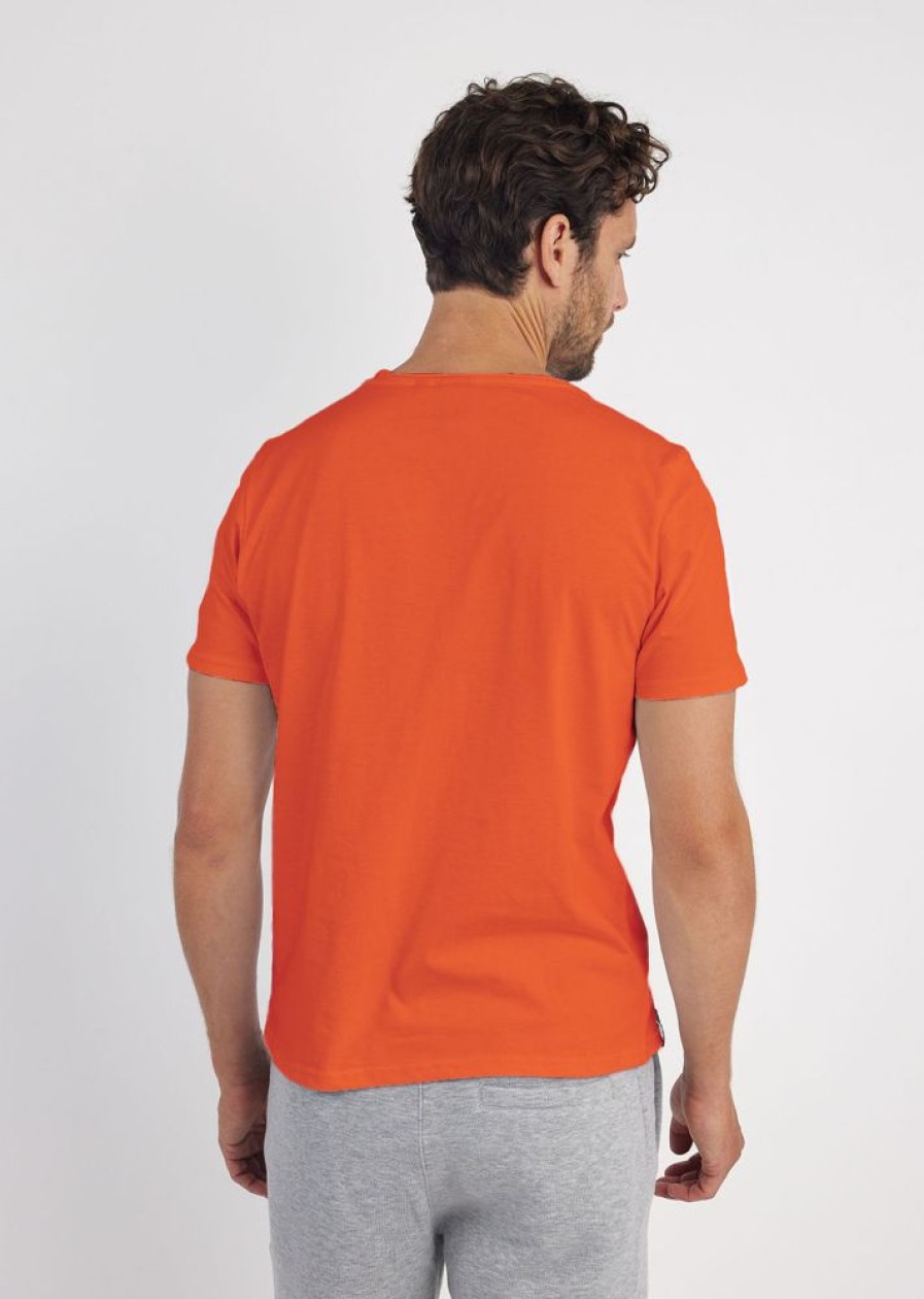 Homme Redskins T-Shirts & Polos | Tshirt Manches Courtes Nathew Aden Orange