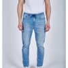 Homme Redskins Jeans & Pantalons | Jean Relax Jogger Turquoise