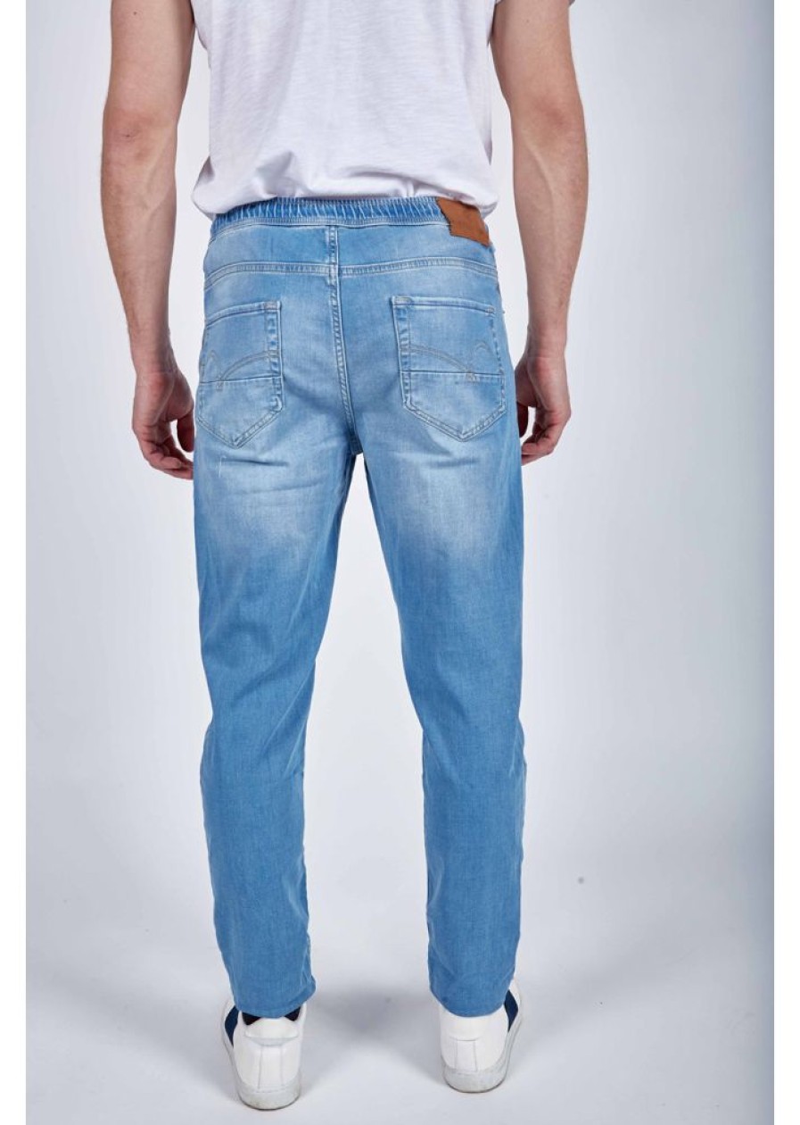 Homme Redskins Jeans & Pantalons | Jean Relax Jogger Turquoise