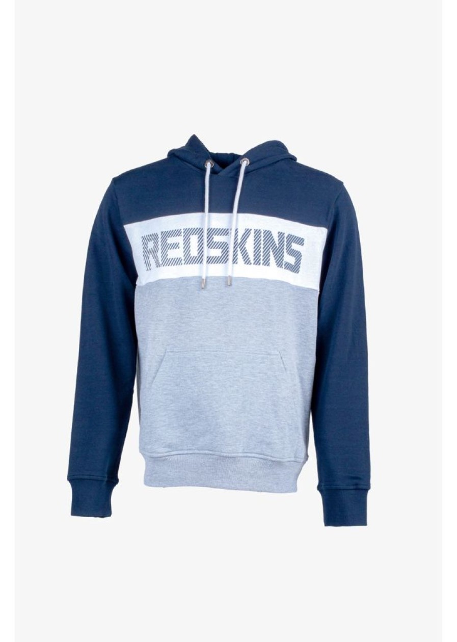 Homme Redskins Sweatshirts | Sweatshirt Amero Compact Blanc/Bleu