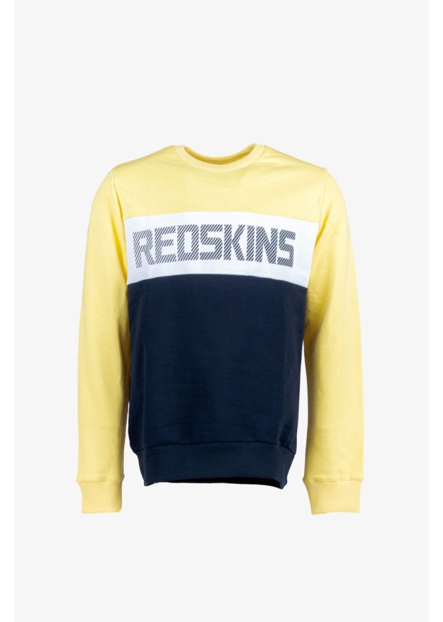 Homme Redskins Sweatshirts | Sweatshirt Altec Compact Marine / Bru Bru Gris / Blanc