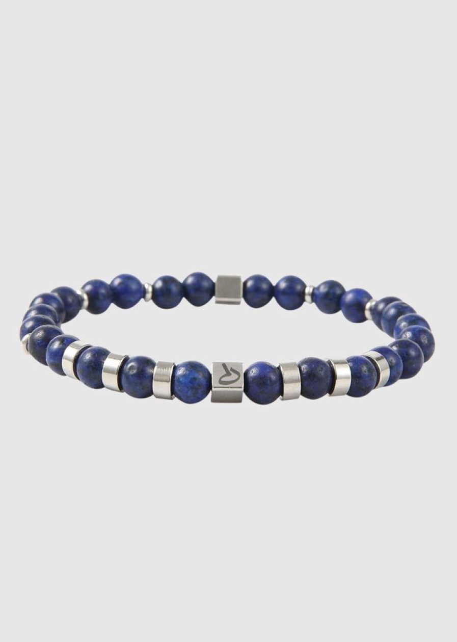 Homme Redskins Bijoux | Bracelet Pierres Naturelles Marine