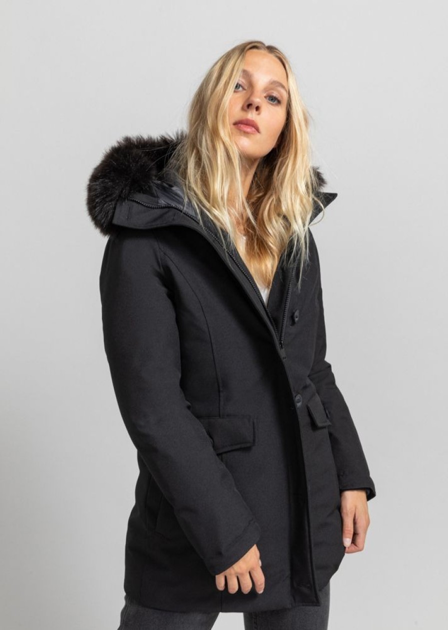 Femme Redskins Doudounes & Parkas Femme | Doudoune Serena Future Black / Vernis Black