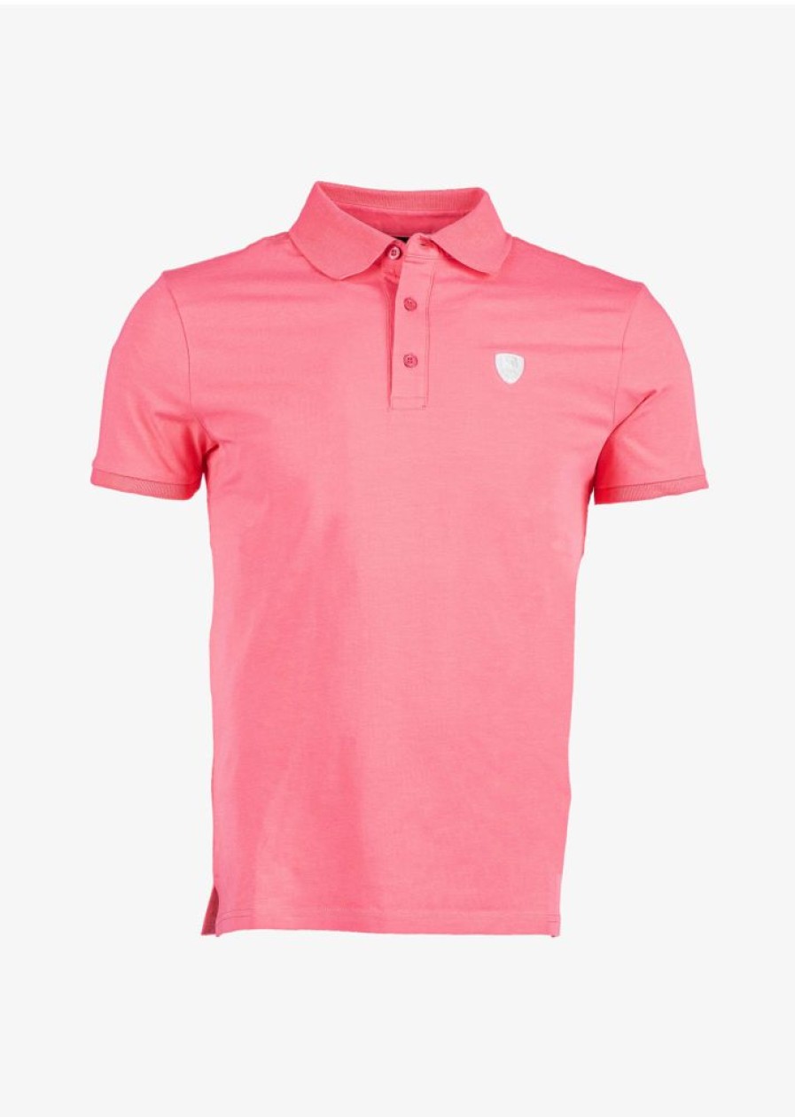 Homme Redskins T-Shirts & Polos | Polo Manches Courtes Cach Calder Pink