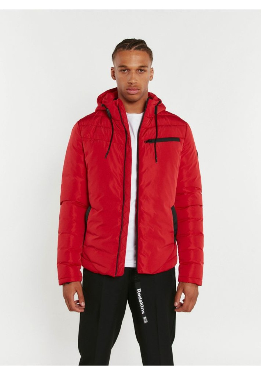 Homme Redskins Doudounes | Doudoune Ruff Colors Red