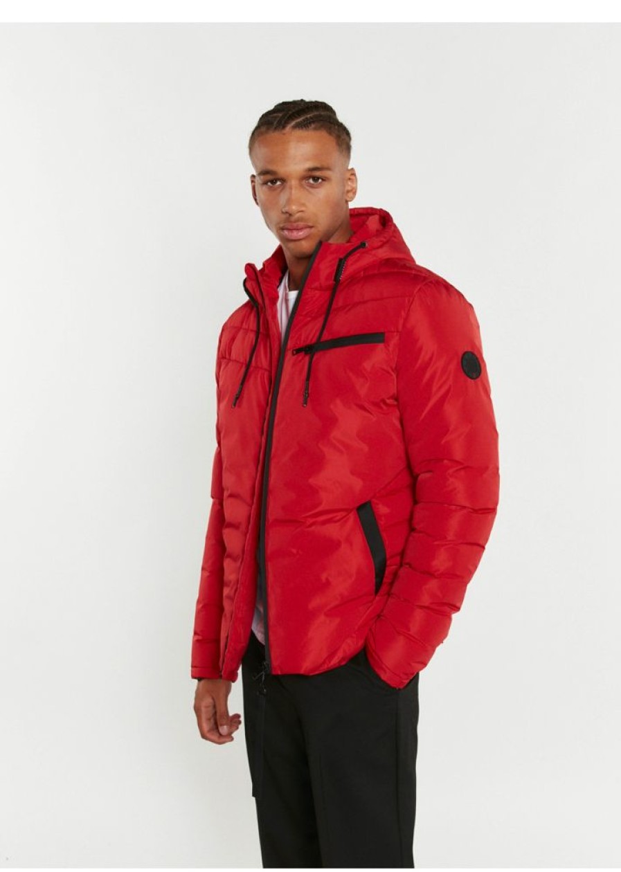 Homme Redskins Doudounes | Doudoune Ruff Colors Red