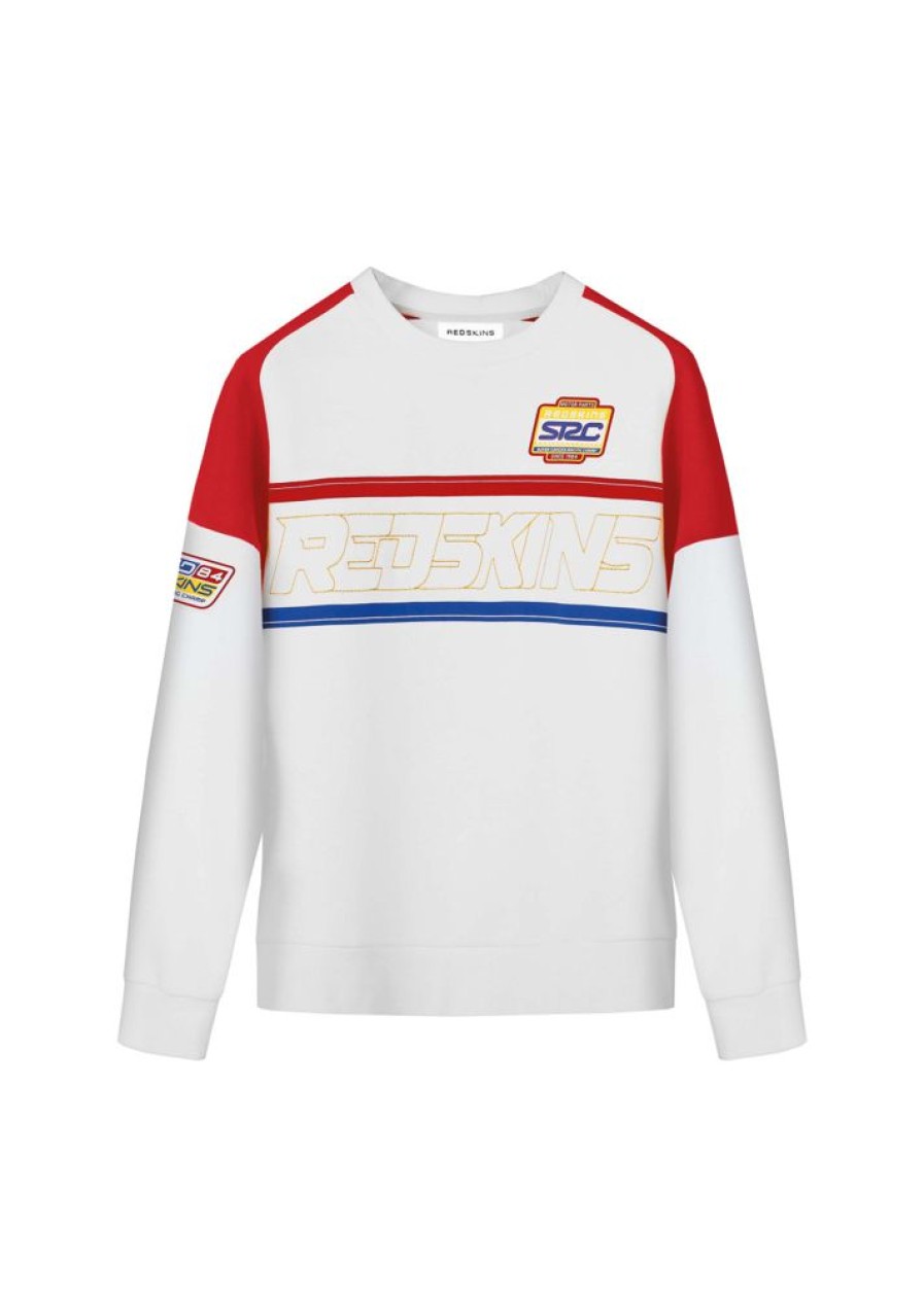 Homme Redskins Sweatshirts | Sweatshirt Warm Up Champion White / Red