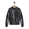 Homme Redskins Blousons & Vestes | Blouson En Cuir Box Seattle Noir