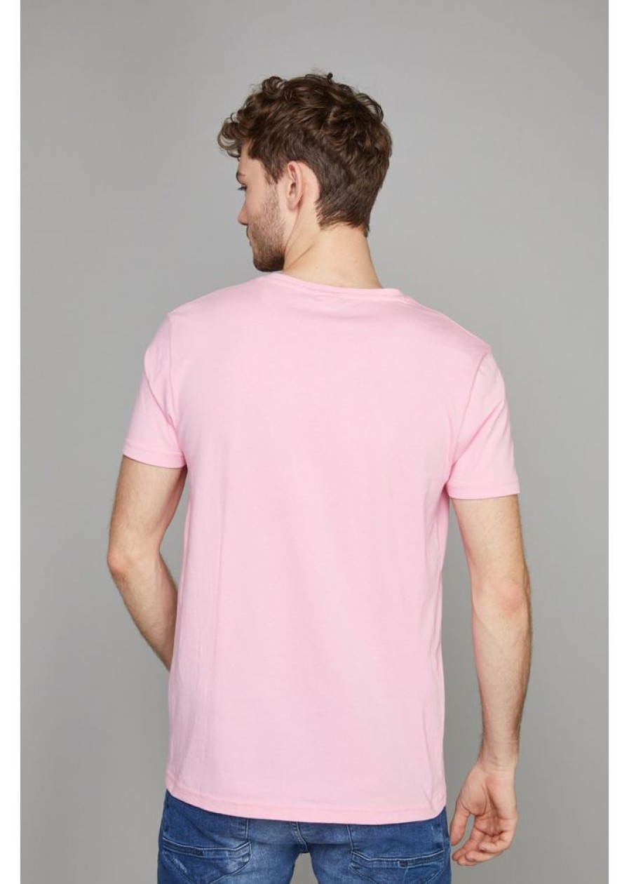 Homme Redskins T-Shirts & Polos | Tshirt Manches Courtes Malcom Calder Pink