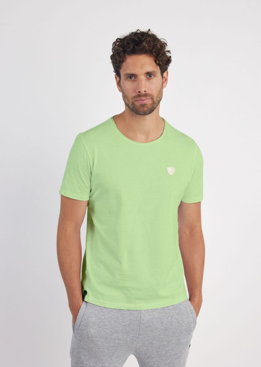 Homme Redskins T-Shirts & Polos | Tshirt Manches Courtes Nathew Aden Almond Green