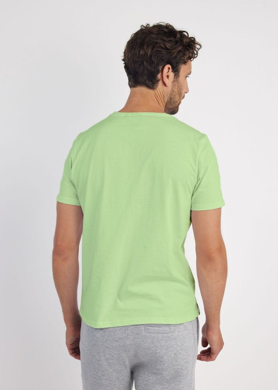 Homme Redskins T-Shirts & Polos | Tshirt Manches Courtes Nathew Aden Almond Green