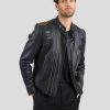 Homme Redskins Blousons & Vestes | Veste En Cuir Kayman Electra