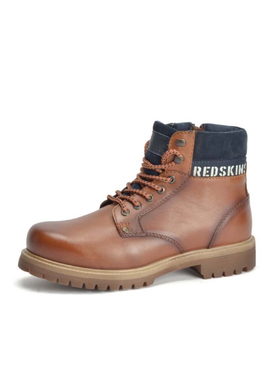 Homme Redskins Boots | Boots Upstood Cognac / Marine