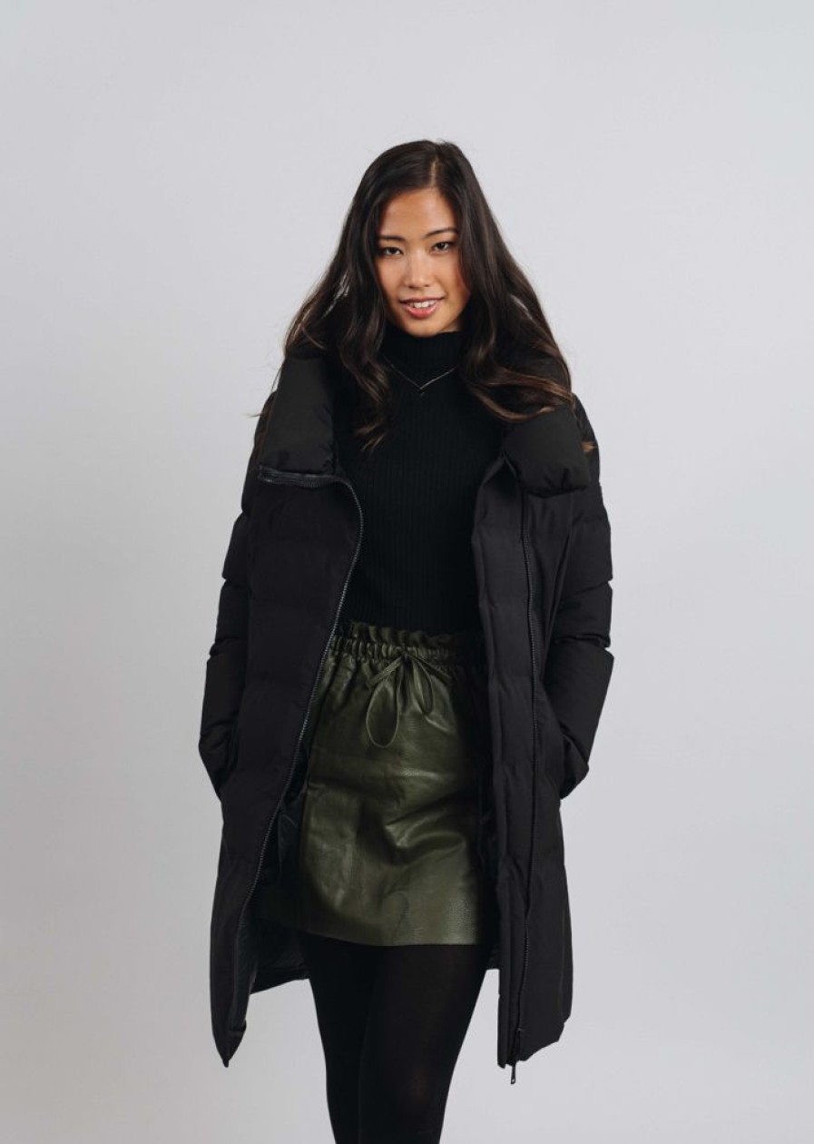 Femme Redskins Doudounes & Parkas Femme | Doudoune Sonata Crew Black / Vernis Black