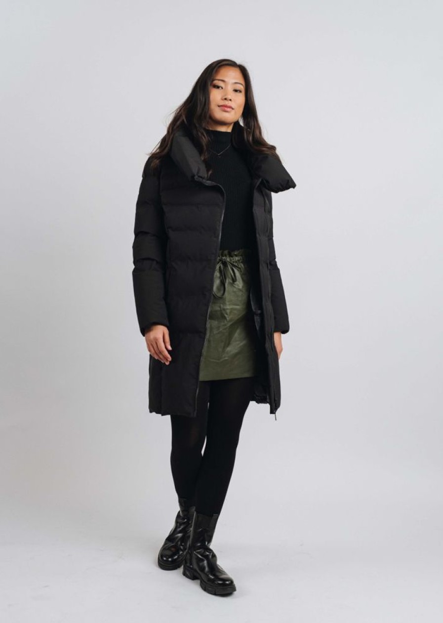 Femme Redskins Doudounes & Parkas Femme | Doudoune Sonata Crew Black / Vernis Black