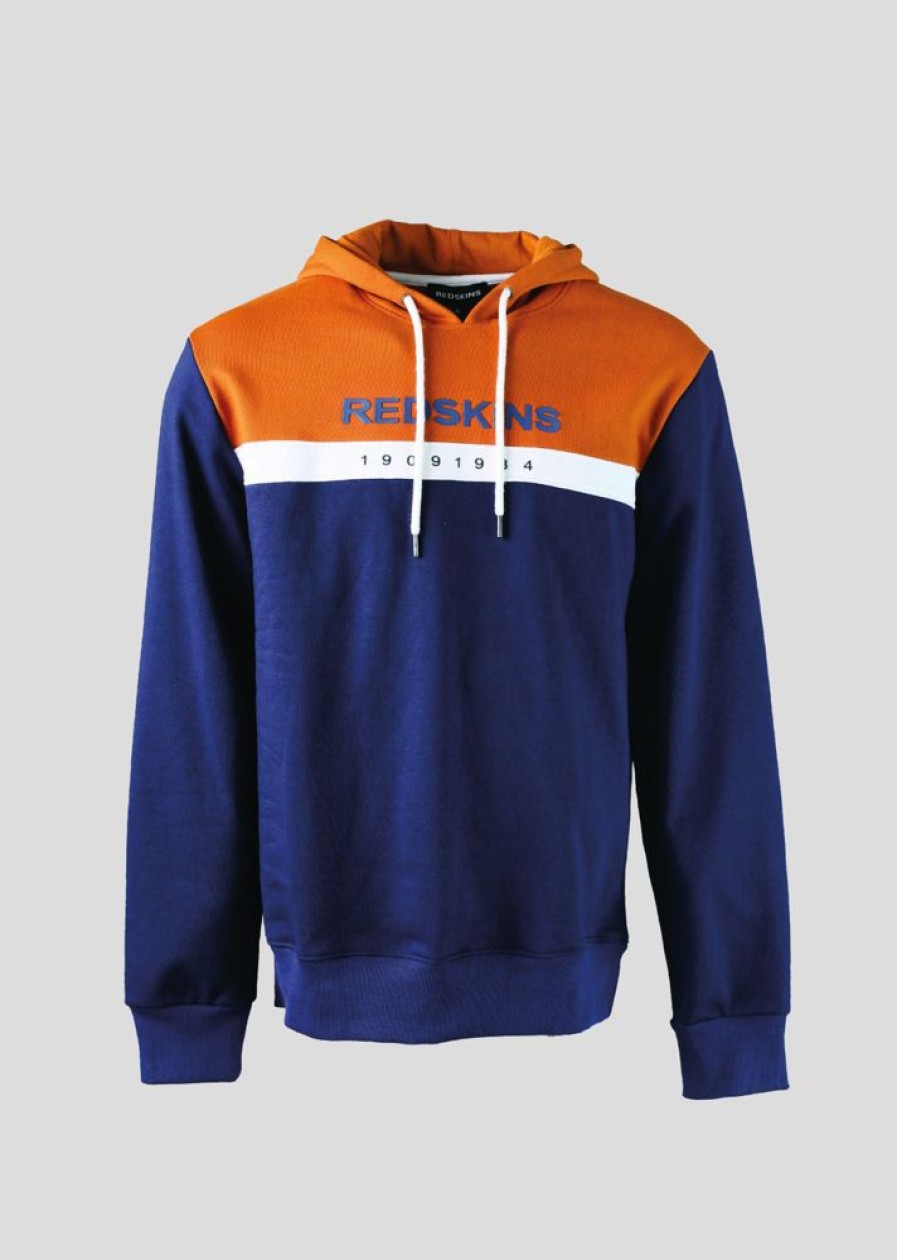 Homme Redskins Sweatshirts | Sweatshirts Berguson Poster Navy Blue / Camel