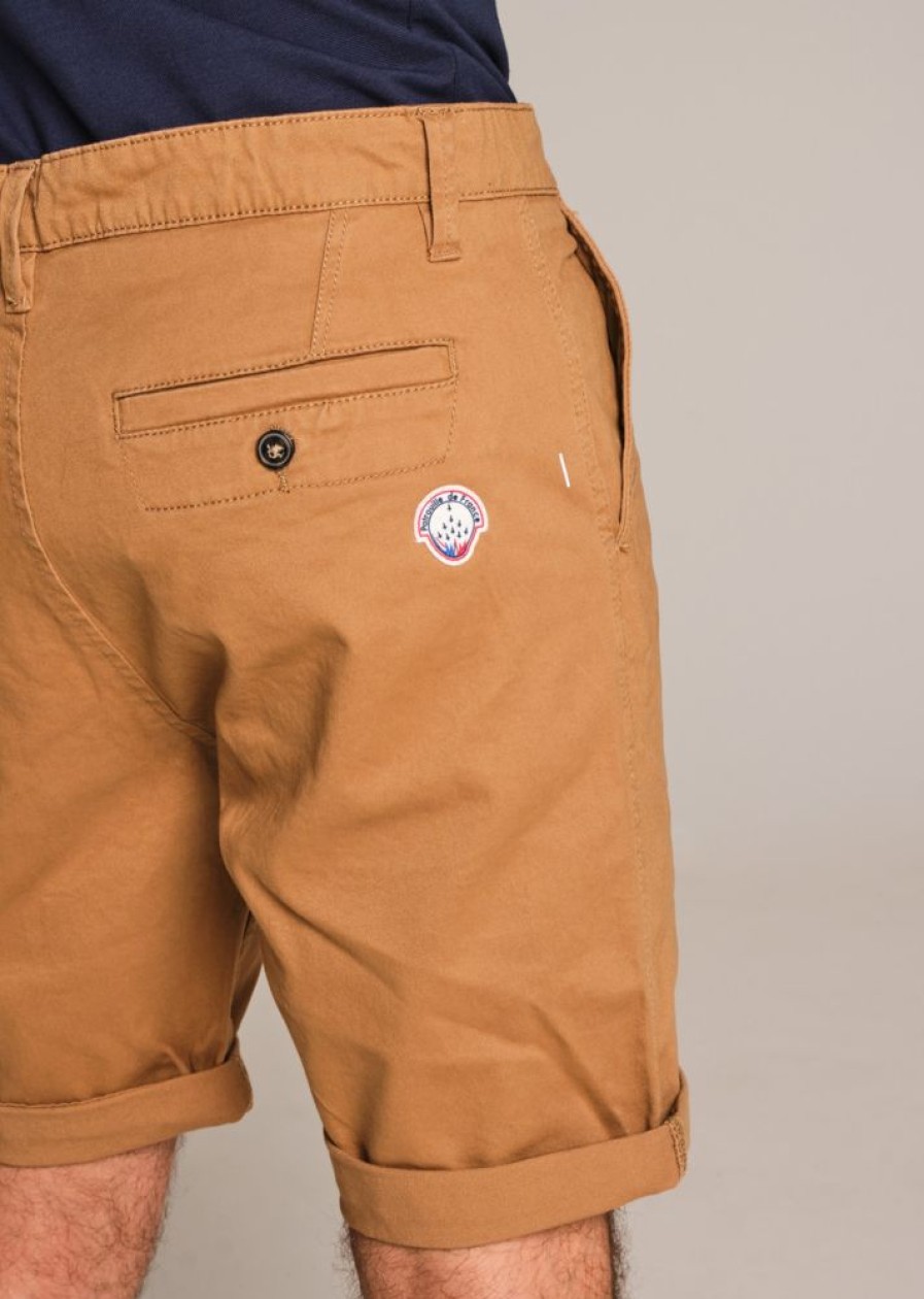 Homme Redskins Shorts & Bermudas | Short En Coton Clipper Mahevan Camel