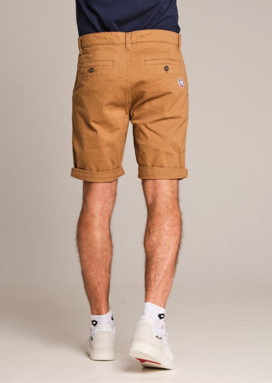 Homme Redskins Shorts & Bermudas | Short En Coton Clipper Mahevan Camel