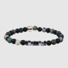 Homme Redskins Bijoux | Bracelet Perles Bicolores Marron