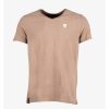 Homme Redskins T-Shirts & Polos | T-Shirt Manches Courtes Nint Aden Taupe / Cognac